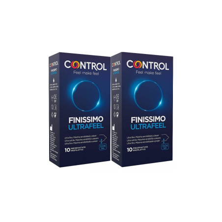 Control Preservativos Ultrafeel 10 unidades + 10 Unidades Duplo Ahorro