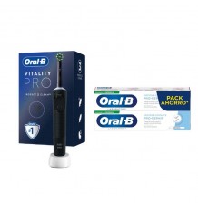 Oral B Pack Especial Vitality Pro Negro + 2 Pastas de dientes Encías Pro Repair