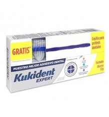 Kukident Expert Formato Ahorro 57g + Cepillo Protesis Gratis