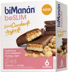 Bimanan Beslim Barras Amendoim Crocante 6 Peças