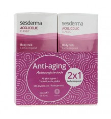 Sesderma Acglicolic clássico Leite Corporal 200 ml + 200 ml Duplo promoção