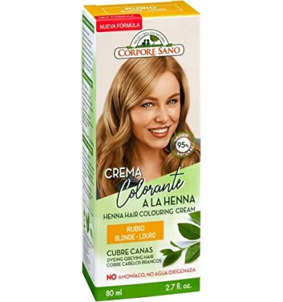 Corpore Sano Crema Colorante Cabello Rubio 80 ml