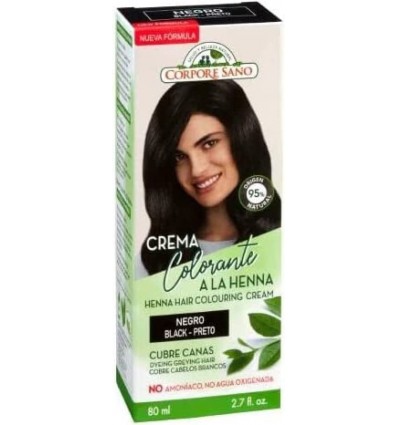 Corpore Sano Crema Colorante Cabello Negro 80 ml