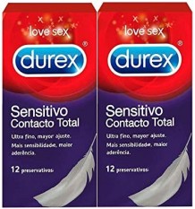 Os Preservativos Durex Contato Total Duplo 2 x 12 unidades