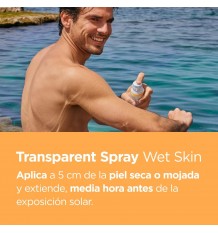 Fotoprotector Isdin 50 Transparent spray Wet skin 250 ml