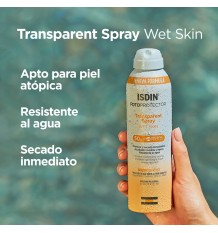 Fotoprotector Isdin 50 Transparent spray Wet skin 250 ml