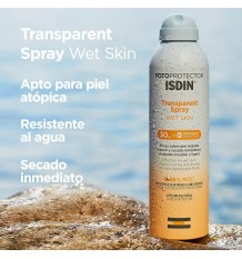 Fotoprotector Isdin 30 Wet Skin Spray Transparente 250 ml