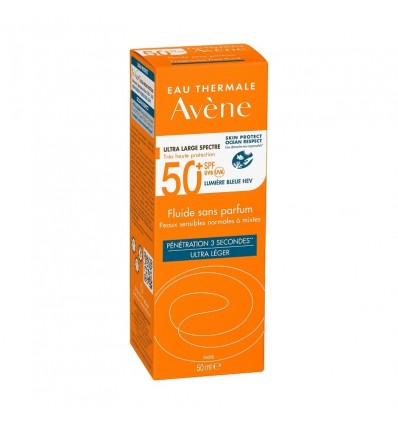 Avene Solar SPF50 Fluido Sin Perfume 50ml