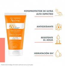 Avene Solar SPF50 Crema Sin Perfume 50ml