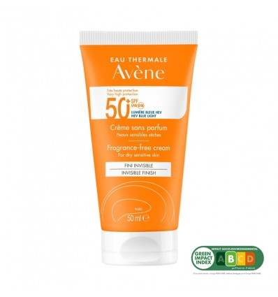 Avene Solar SPF50 Crema Sin Perfume 50ml Avene Solar SPF50 Crema Sin Perfume 50ml