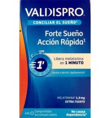 Valdispro Forte Sueño Accion Rapida 40 Comprimidos Bucodispersables