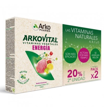 Arkovital Pura Energia 30+30 Comprimidos Duplo Arkovital Pura Energia 30+30 Comprimidos Duplo