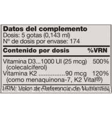 Douglas Laboratories Vitaminas D3 y K2 líquidas 25 ml