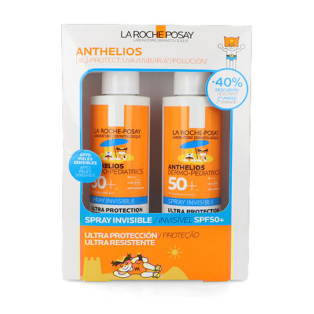 Anthelios Dermo Pediatrics Spray Invisible Protector Solar Niños Spf50+ 200ml + 200ml