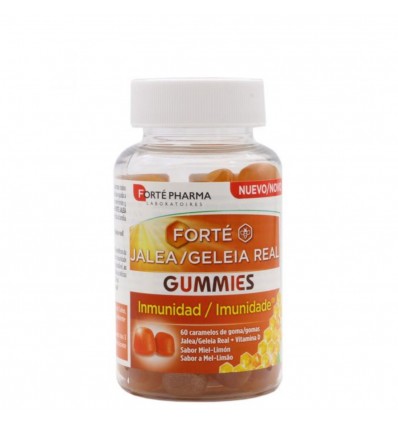 Forte Jalea Real Gummies 60 Caramelos De Goma Sabor Miel Limon