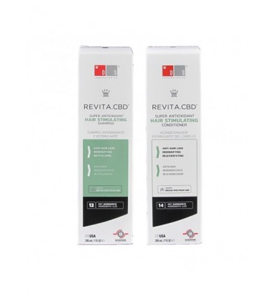 Revita CBD Champu Anticaida 205ml + Revita CBD Acondicionador 205ml Pack Duplo Promocion