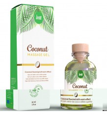 Intt Gel De Masaje Vegano Sabor Coco Efecto Calor 30ml