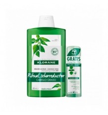 Klorane Brennnessel Shampoo 400ml + Brennnessel Trockenshampoo 50 ml