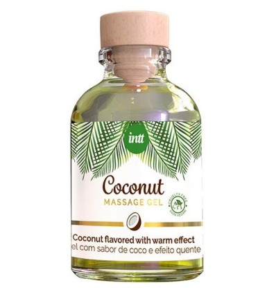 Intt Gel De Masaje Vegano Sabor Coco Efecto Calor 30ml