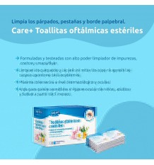 Care+ Toallitas Oftálmicas Estériles 30 toallitas