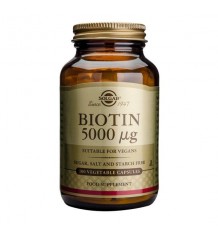 Solgar Biotina 5000 mcg 100 Capsulas 