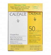 Caudalie peito Vinoperfect Serum 30 ml Solar Vinosun + SPF50 20 ml presente