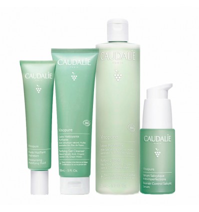 Caudalie Rutina Vinopure Antiimperfecciones 4 pasos