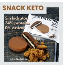 Pwd Protein Cookie Chocolate & Salted Caramel 18 Unidades 34% Proteina