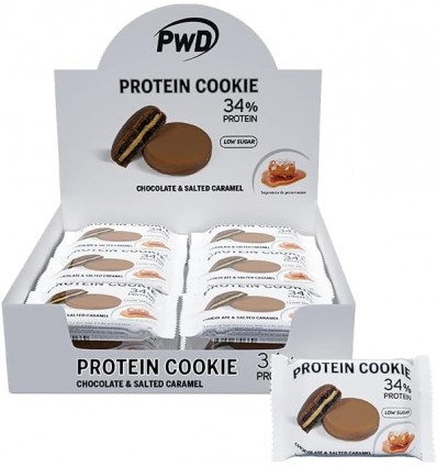 Pwd Protein Cookie Chocolate & Salted Caramel 18 Unidades 34% Proteina
