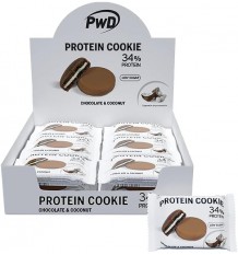 Pwd Protein Cookie Chocolate & Coconut 18 Unidades 34% Proteina