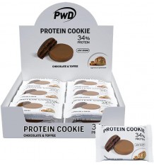 Pwd Protein Cookie Chocolate & Toffee 18 Unidades 34% Proteina
