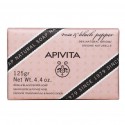 Apivita Pastilla Jabon Natural con rosa y pimienta negra 125g