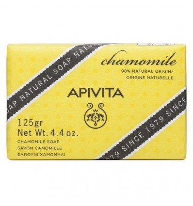 Apivita Pastilla Jabon Natural con Camomila 125g Apivita Pastilla Jabon Natural con Camomila 125g