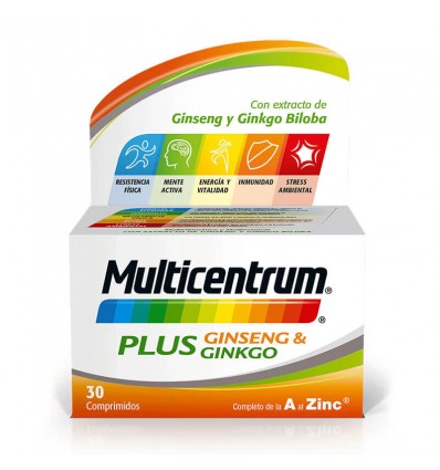 Multicentrum Plus Gingseng Ginkgo 30 Compimidos