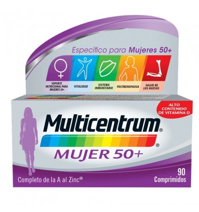 Multicentrum Mujer 50+ 90 Comprimidos Multicentrum Mujer 50+ 90 Comprimidos