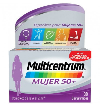 Multicentrum Mujer 50+ 30 Comprimidos Multicentrum Mujer 50+ 30 Comprimidos