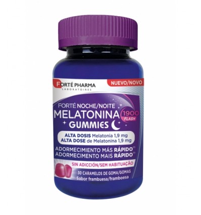 Forté Noche Melatonina 1900 Flash Gummies 30 Gominolas Forté Noche Melatonina 1900 Flash Gummies 30 Gominolas