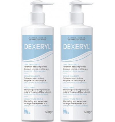 Dexeryl Crema Emoliente 500 Gramos + 500 Gramos Duplo Promocion