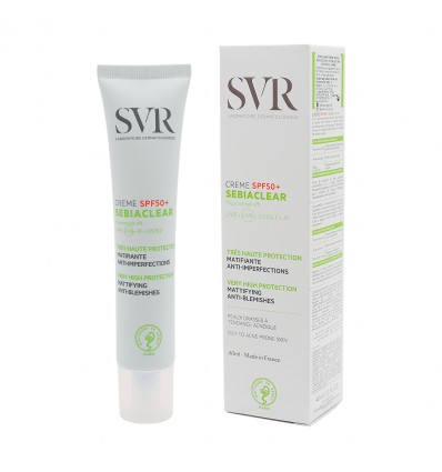 Svr Sebiaclear Crème SPF 50+ 40 Ml Svr Sebiaclear Crème SPF 50+ 40 Ml