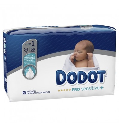 Dodot Prosensitive Talla 1 2-5 Kg 38 Unidades