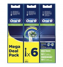 Recambios Oral B Crossaction 3+3 Pack Ahorro