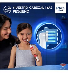 Oral-B Pro Kids Cepillo Cars + 1 Cabezal + 1 Estuche De Viaje Niños +3 Años