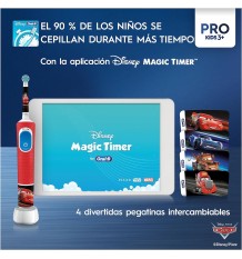 Oral-B Pro Kids Cepillo Cars + 1 Cabezal + 1 Estuche De Viaje Niños +3 Años