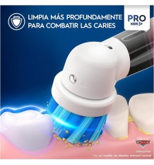 Oral-B Pro Kids Cepillo Cars + 1 Cabezal + 1 Estuche De Viaje Niños +3 Años