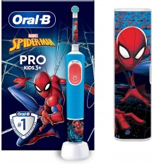 Oral-B Pro Kids Cepillo Spiderman + 1 Cabezal + 1 Estuche De Viaje Niños +3 Años