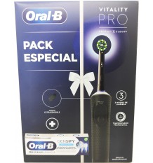 Oral B Escova Elétrica vitalidade Pro + Creme Dental Densify 75 ml