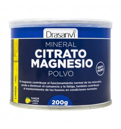 Drasanvi Mineral Citrato Magnesio Polvo Sabor Limon 200g Drasanvi Mineral Citrato Magnesio Polvo Sabor Limon 200g