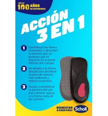 Scholl Plantilla Rodilla G talla Grande 2 unidades