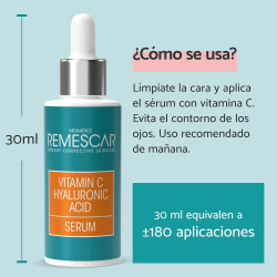 Remescar Serum Facial Vitamina C y Ácido Hialurónico 30ml