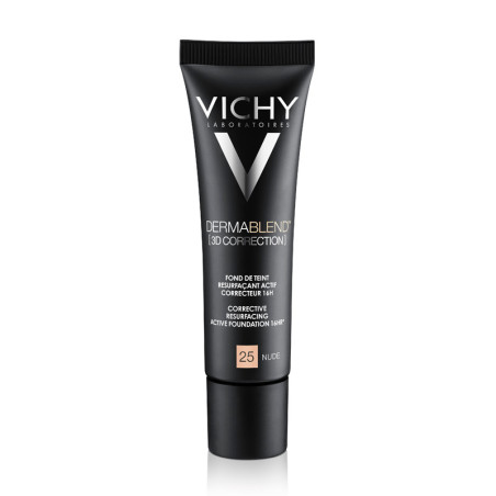 Vichy Dermablend Corrección 3D Fondo De Maquillaje Corrector Nº 25 Nude 30 Ml
